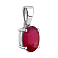 Серебряный кулон с крупным рубином (арт. 7503/2105916Р) – изображение 1