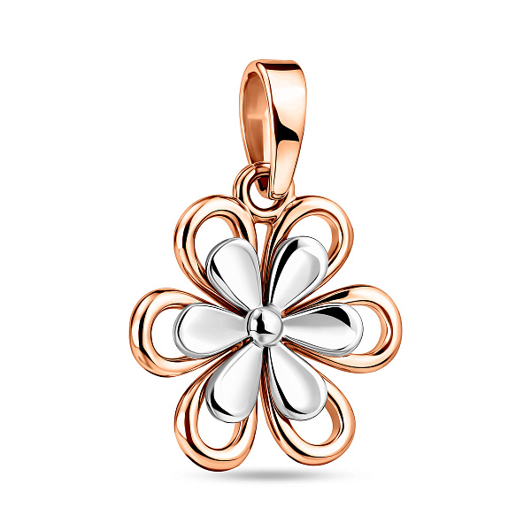 Золотая подвеска Цветочек (арт. 441065кб) – изображение 1