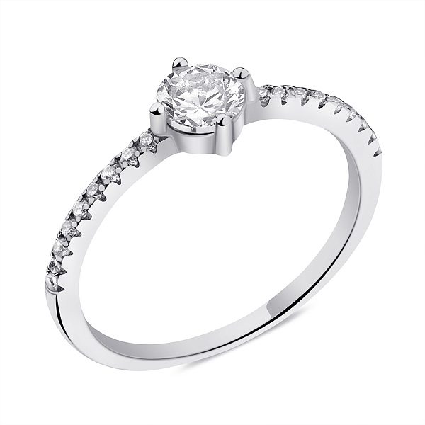 Кольцо из серебра с фианитами (арт. 7501/6409) – изображение 1