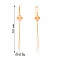 Длинные серьги из красного золота (арт. 1101189а) – изображение 2