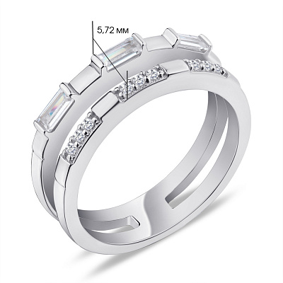 Кольцо из серебра Trendy Style с фианитами (арт. 7501/5196)