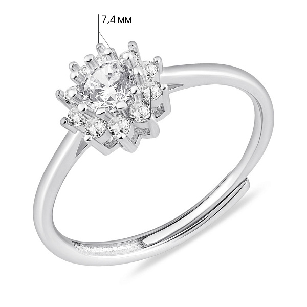 Серебряное кольцо с фианитами (арт. 7501/8055) – изображение 2