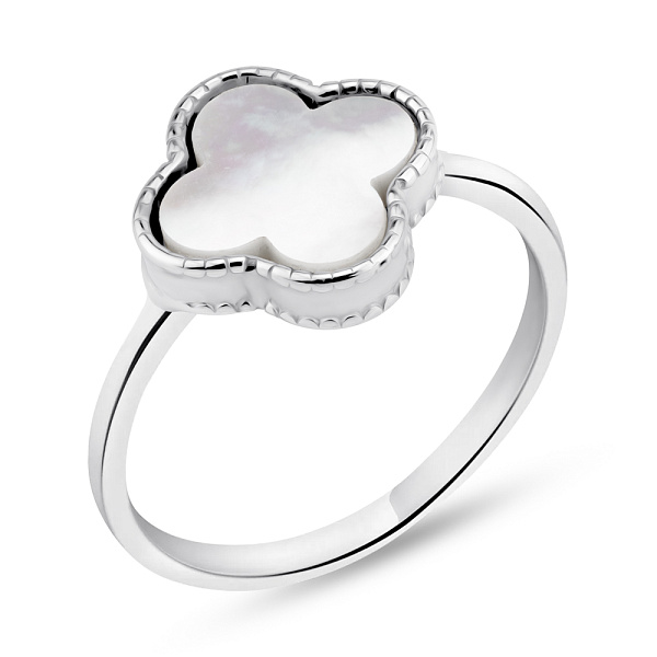 Серебряное кольцо с перламутром (арт. 7501/610/10пкп) – изображение 1