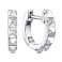 Серьги-кольца из серебра с фианитами (арт. 7502/9992/10) – изображение 1