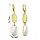 Серьги-подвески Diva из желтого золота с перламутром (арт. 108131жп) – изображение 3