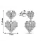 Золотые серьги Сердечки  с бриллиантами (арт. Т011690030б) – изображение 2