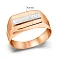 Печатка из красного и белого золота (арт. 180386кбм) – изображение 4