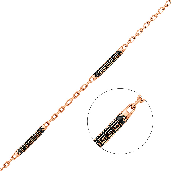 Золотая цепочка в плетении Якорь фантазийный (арт. 360361ч) – изображение 1