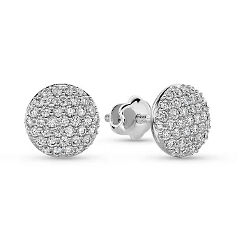Сережки з білого золота з діамантами (арт. С341309040б)