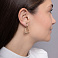 Золотые серьги без камней (арт. 1091425) – изображение 3