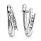Серьги из белого золота с бриллиантами  (арт. С341172020б) – изображение 1