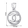 Серебряный подвес с фианитами (арт. 7503/3813) – изображение 2
