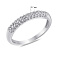 Серебряное кольцо с россыпью из фианитов (арт. 7501/7091) – изображение 2