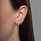 Серьги из красного золота с фианитами (арт. 110566) – изображение 2
