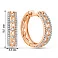 Золотые серьги-кольца с бриллиантами (арт. С011638060) – изображение 4