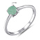 Серебряное кольцо з изумруд (арт. 7501/2179962Изм) – изображение 2