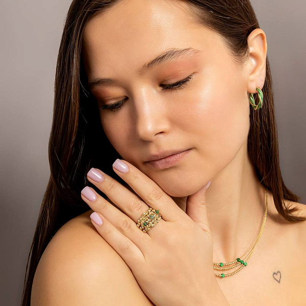 Золотое кольцо Francelli (арт. 156603жгз) – изображение 3