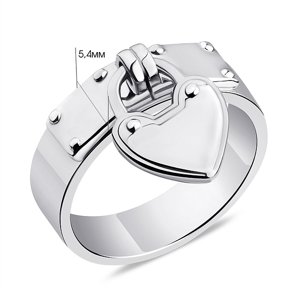 Серебряное кольцо с подвеской (арт. 7501/3897) – изображение 2