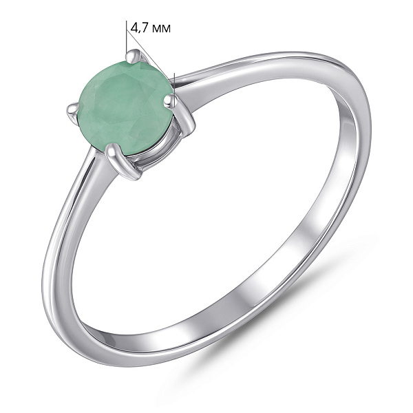 Серебряное кольцо з изумруд (арт. 7501/2179962Изм) – изображение 2