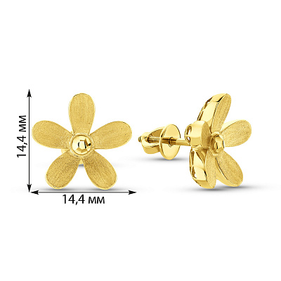 Золотые серьги Francelli Цветы (арт. 111205ж)