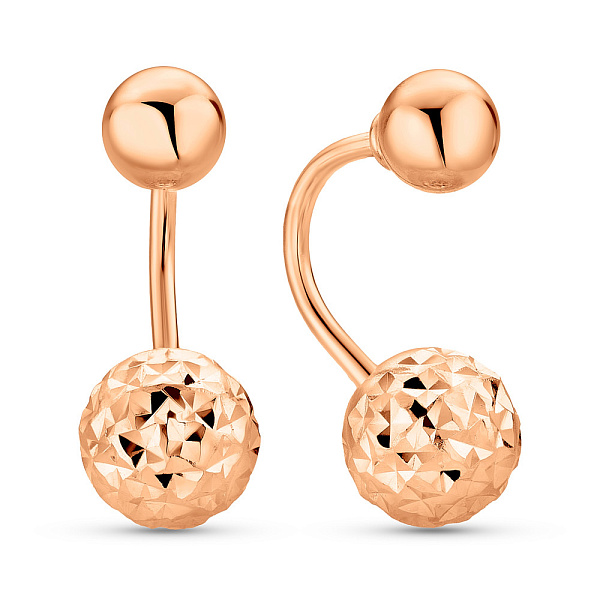 Золоті сережки-джекети (арт. 1101081а) – зображення 1