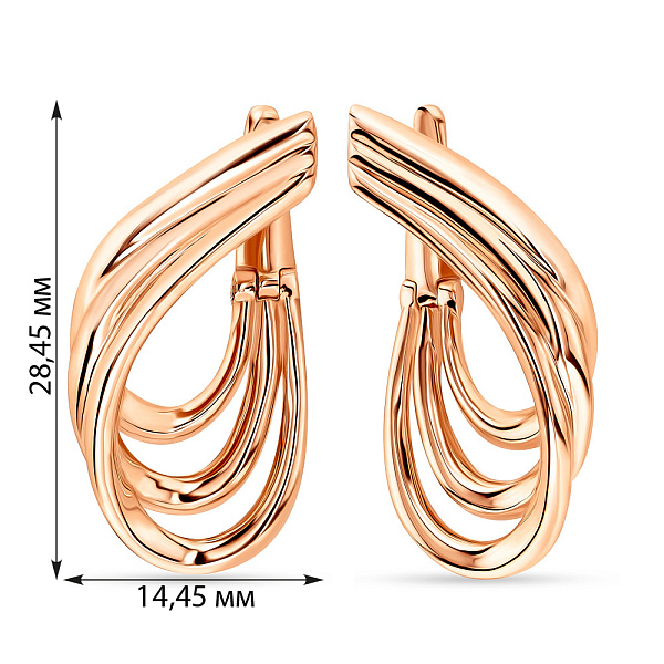 Сережки золоті  (арт. 105425) – зображення 2