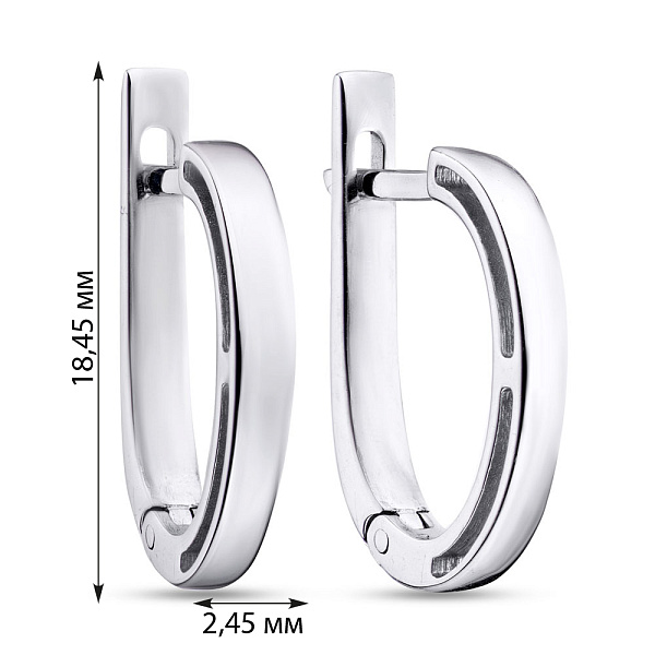 Серебряные серьги Trendy Style без камней (арт. 7502/2081р) – изображение 2