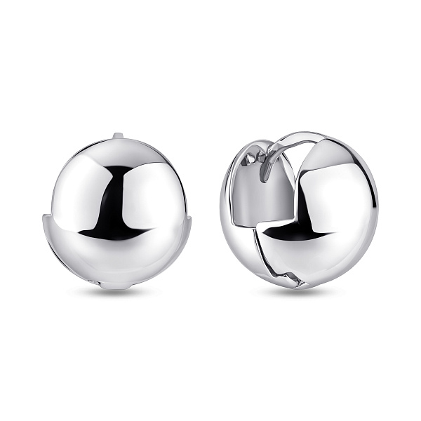 Серебряные серьги без камней (арт. 7502/10284) – изображение 1