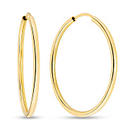 Фото Серьги-кольца из желтого золота (арт. 122600/40ж)