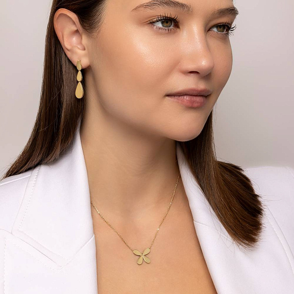 Золотые серьги Francelli (арт. 1091688ж) – изображение 3