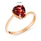 Кольцо из красного золота с гранатом (арт. 140467Пк) – изображение 2