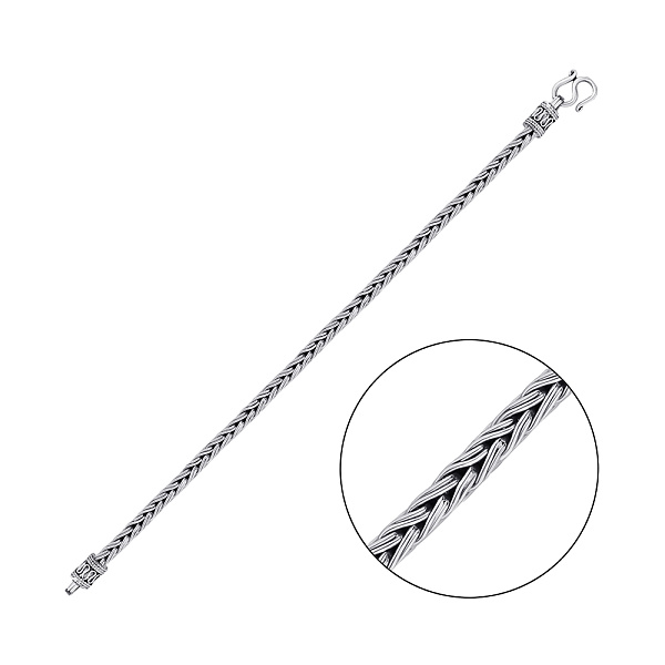 Срібний браслет плетіння Спіга (арт. 7909/3847) – зображення 1