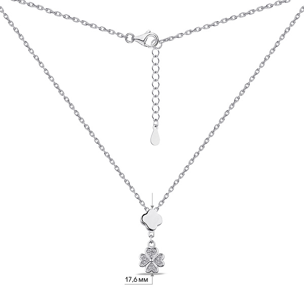 Колье из серебра с фианитами (арт. 7507/1865) – изображение 3