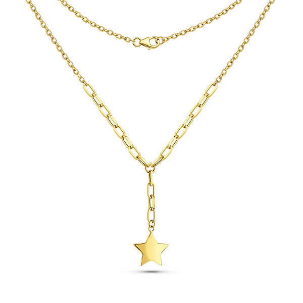 Золотое колье Звезда (арт. 352840ж) – изображение 2
