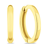 Сережки-кільця з жовтого золота (арт. 110636ж)