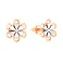 Золоті сережки пусети «Квіточки» (арт. 111065кб) – зображення 1