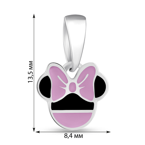 Серебряный подвес с эмалью (арт. 7503/1071ерчпю) – изображение 2