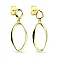 Сережки-підвіски зі срібла з жовтим родіюванням (арт. 7518/6669ж) – зображення 1