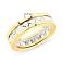 Каблучка з жовтого та білого золота (арт. 155131жб) – зображення 2