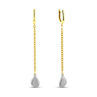 Фото Золотые серьги с подвесками (арт. 105004ж)