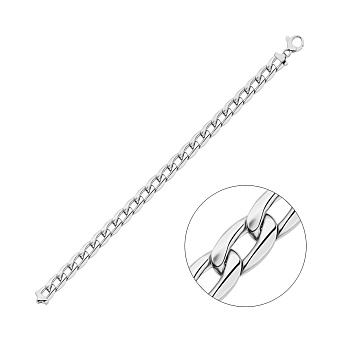 Фото Цепочный браслет Francelli из белого золота (арт. 325522б)