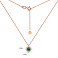 Золотое колье с изумрудом и бриллиантами (арт. Ц011635и) – изображение 5