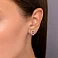 Золоті сережки з діамантами (арт. С011538040б) – зображення 2