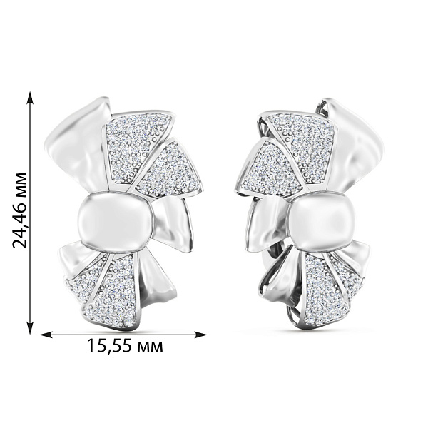 Серьги из золота Francelli (арт. С111361040б) – изображение 2