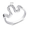 Серебряное кольцо Змея с фианитами (арт. 7501/8550ч) – изображение 2
