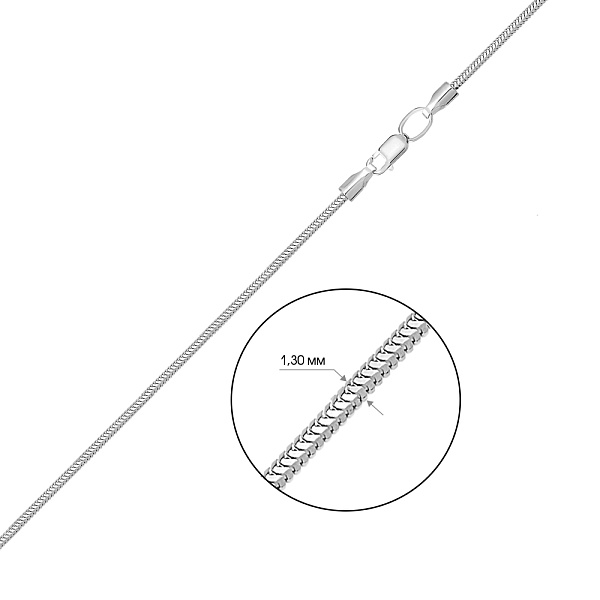 Золотая цепочка плетения Снейк (арт. 304207б) – изображение 2