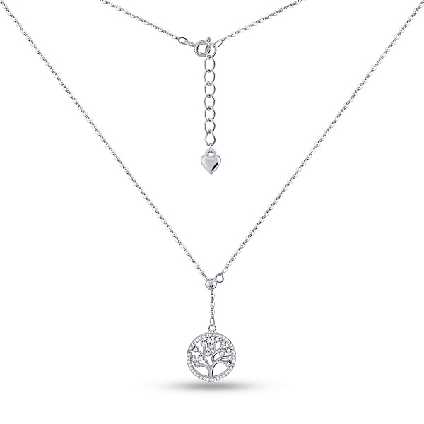 Серебряное колье Дерево жизни с фианитами (арт. 7507/2238) – изображение 2