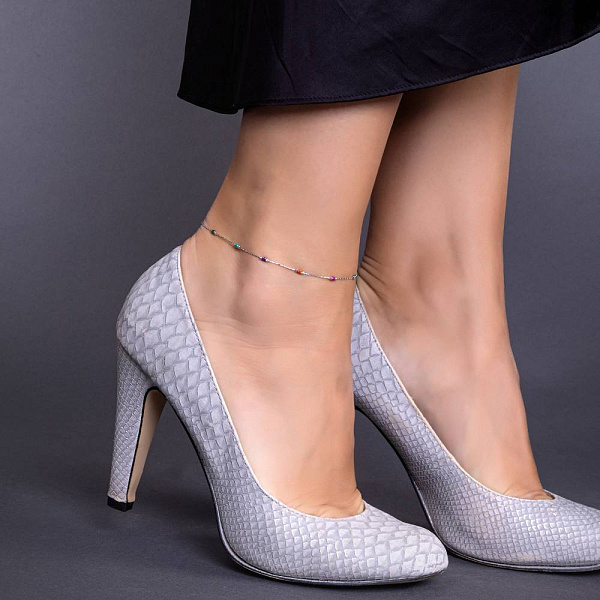 Браслет на ногу Francelli з білого золота (арт. 326204бцв/н) – зображення 2