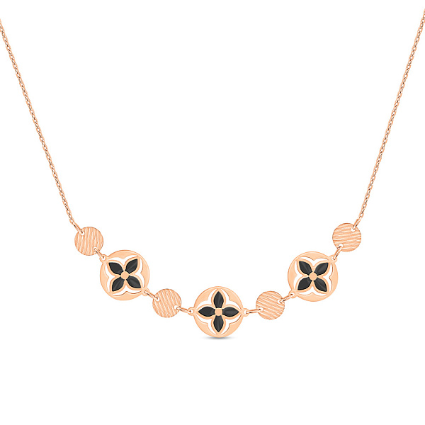 Колье из красного золота с эмалью (арт. 352650еч) – изображение 1