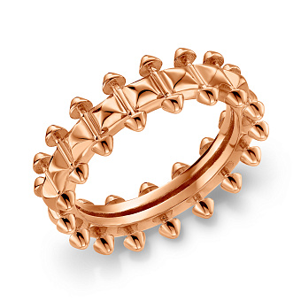 Фото Кольцо из красного золота  (арт. 1401175)